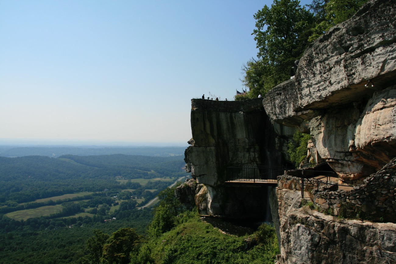 Chattanooga Lookout Point over Sprawling Green Hills