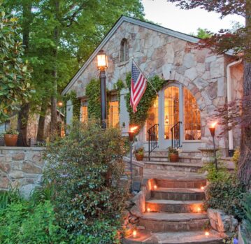 front entrance of chanticleer inn bed & breakfast